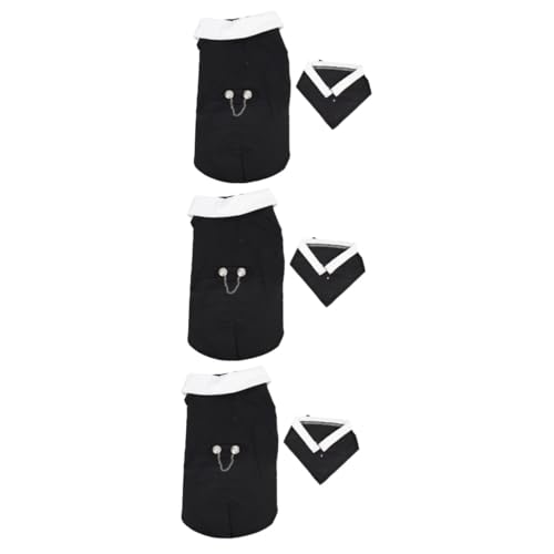 Abaodam 3-teilige Haustierkleidung Für Hunde Modisches -Outfit Für Hunde Gentleman-hundekleidung Für Besondere Anlässe Abaodam 3-teilige Haustierkleidung Für Hunde Modisches -Outfit Für Hunde Gentleman-hundekleidung Für Besondere Anlässe von Abaodam