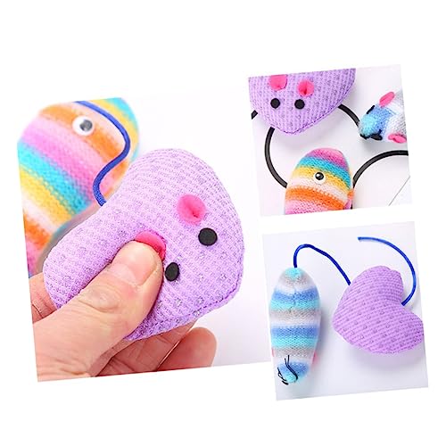 Abaodam 3stücke Farbige Spielmäuse Für Katzen Interaktives Katzenspielzeug Aus Strapazierfähigem Material Lustiges Design Fördert Die Aktivität Und Schützt Möbel Geeignet Für Abaodam 3stücke Farbige Spielmäuse Für Katzen Interaktives Katzenspielzeug Aus Strapazierfähigem Material Lustiges Design Fördert Die Aktivität Und Schützt Möbel Geeignet Für von Abaodam