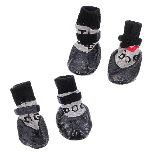 Abaodam 4 Stück Anti Rutsch Hundeschuhe Hundesocken Hundepfotenschutz Haustierstiefel Haustiersocken Hunde Anti Rutsch Stiefel Haustierbedarf Woll Hundesocken Abaodam 4 Stück Anti Rutsch Hundeschuhe Hundesocken Hundepfotenschutz Haustierstiefel Haustiersocken Hunde Anti Rutsch Stiefel Haustierbedarf Woll Hundesocken von Abaodam
