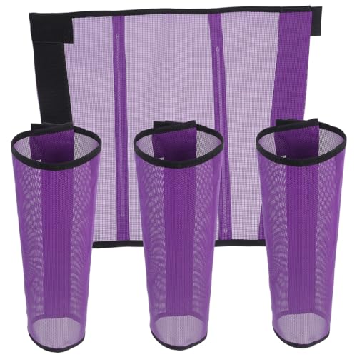 Abaodam 4 Stück Atmungsaktive Leichte Mesh Pferde Gamaschen Teiliges Wetterfeste Robuste Beinschützer aus Einfach Anzulegen für Stall und Outdoor Einsatz von Abaodam