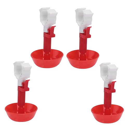 Abaodam 4 Stück Automatische Vogeltrinkbecher für Hühner und Geflügel Wasserspender für Küken Tauben und Vögel Trinkwasserwerkzeug für Weißem Clip Abaodam 4 Stück Automatische Vogeltrinkbecher für Hühner und Geflügel Wasserspender für Küken Tauben und Vögel Trinkwasserwerkzeug für Weißem Clip von Abaodam