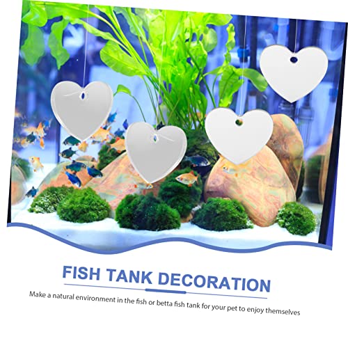 Abaodam 4 Stück Betta Spiegel Teilig Doppelseitig Schwimmend Betta Fisch Trainingsspielzeug Aquarium Dekoration für Aufzuchtbecken und Fischzucht Zubehör Abaodam 4 Stück Betta Spiegel Teilig Doppelseitig Schwimmend Betta Fisch Trainingsspielzeug Aquarium Dekoration für Aufzuchtbecken und Fischzucht Zubehör von Abaodam