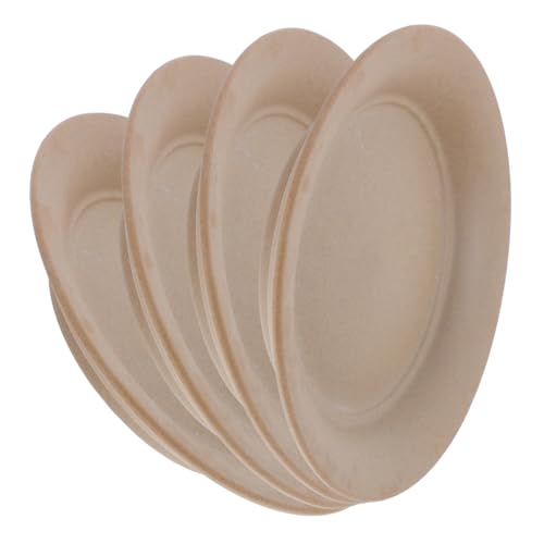 Abaodam 4 Stück Brasilianische Holzpalette Pflanzen Blumenkugelbodenschale Saftige Untertassen Tablett Aus Brasilianischem Holz Wasserschalen Für Blumentöpfe Pflanzschale Keramik Brown von Abaodam