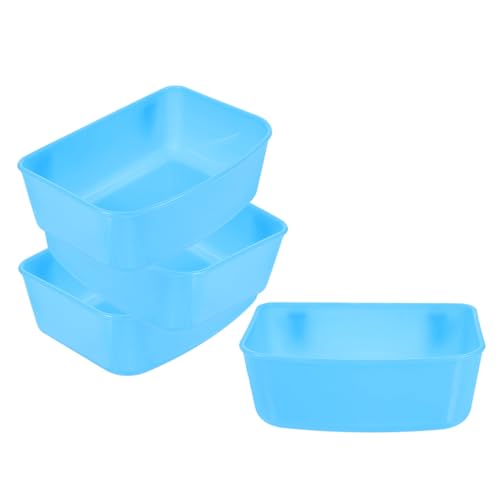 Abaodam 4 Stück Futterstelle Für Papageien Zubehör Für Sittichkäfige Vogel Schalen Trinknapfhalter Für Haustiere Vogel Wasserschale Kleiner Futternapf Für Käfig Vogelzubehör Sky-Blue Abs von Abaodam