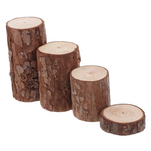 Abaodam 4 Stücke Miniatur Holzstümpfe Große Hamster Käfig Plattform Hamster Spielzeug Rohre Projekte Vintage Pet Decor von Abaodam
