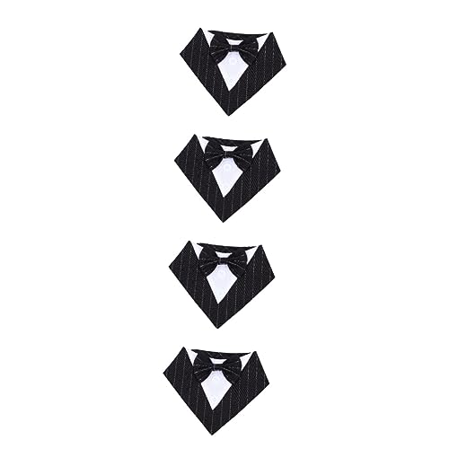 Abaodam 4 Stück Halsband Bandana Halstuch Dreieckshalsband Für Hunde Dekorative Katzenhalstücher Modisches Hundehalsband Für Den Täglichen Gebrauch Und Besondere Anlässe von Abaodam