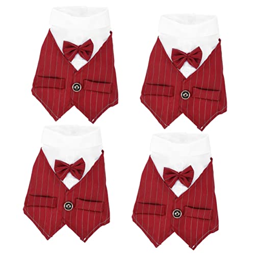 Abaodam 4 Stücke Kleid Hemd Für Hund Hochzeit Partei Liefert Welpen Anzug Fliege Kätzchen Und Bekleidung Abaodam 4 Stücke Kleid Hemd Für Hund Hochzeit Partei Liefert Welpen Anzug Fliege Kätzchen Und Bekleidung von Abaodam