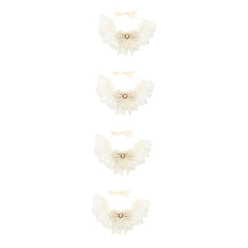 Abaodam 4 Stücke Luxus Haustier Hochzeit Schal Hund Spitze Kragen Elegante Kätzchen Kragen Für Katzen Modische Pet Party Versorgung Abaodam 4 Stücke Luxus Haustier Hochzeit Schal Hund Spitze Kragen Elegante Kätzchen Kragen Für Katzen Modische Pet Party Versorgung von Abaodam