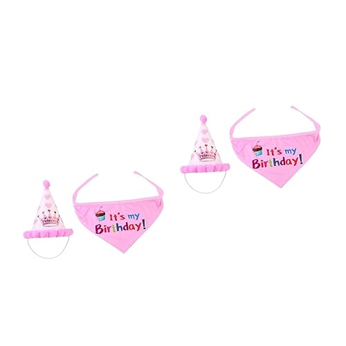 Abaodam 4 Hut Kostüm Motorhaube Kleiner Hut Tier Welpe Hut Kleidung Dekorieren Bandana Halsband Taschentuch Party von Abaodam