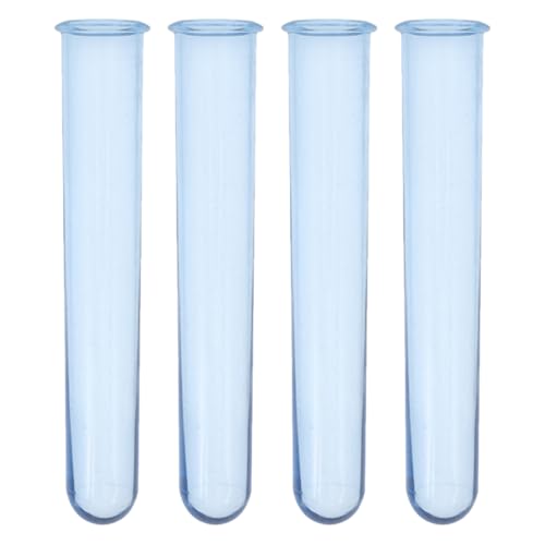 Abaodam 4 Stück Hydrokulturvase Kunststoff Blumenwasserröhrchen Kunststoff Blumenfläschchen Blumenwasserfläschchen Blumenwasserfläschchen Blumenvase Reagenzglasvasen Blumenröhrchen von Abaodam