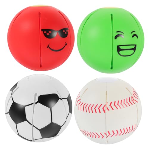 Abaodam 4 Stück Interaktives Hundespielzeug Elastische Drückball Spielzeuge für Hunde Leicht und Tragbar für Teething und Beschäftigung von Abaodam