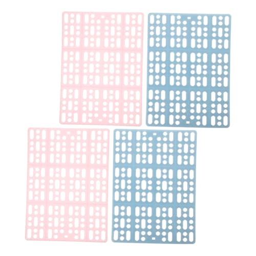 Abaodam 4 Stück Käfigmatten für Kaninchen Teiliges Rosa und rutschfeste und Atmungsaktive Fußmatten für Kleintiere Einfach zu Reinigen für Optimalen im Käfig von Abaodam