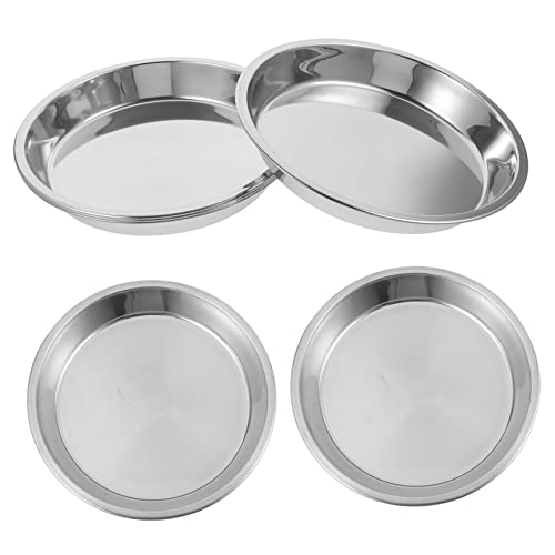 Abaodam 4 Stück Katzenfutter Teilig rutschfeste Futternäpfe für Katzen Kratzfeste und Langlebige Schalen für Futter und Wasser für Katzenhaltung von Abaodam