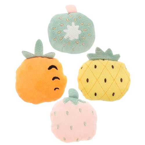 Abaodam 4 Stück Katzenkauspielzeug aus Plüsch Teiliges Cartoon Fruchtspielzeug für Katzen und Kätzchen und Kauen Kiwi Ananas Abaodam 4 Stück Katzenkauspielzeug aus Plüsch Teiliges Cartoon Fruchtspielzeug für Katzen und Kätzchen und Kauen Kiwi Ananas von Abaodam