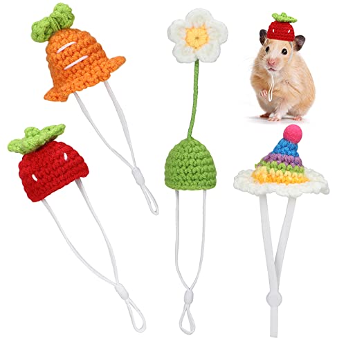 Abaodam Niedliche Haustiermützen-Kollektion 4-teilig Gestrickte Tiermützen Verstellbares Seil Für Haustiere Abaodam Niedliche Haustiermützen-Kollektion 4-teilig Gestrickte Tiermützen Verstellbares Seil Für Haustiere von Abaodam