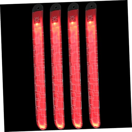 Abaodam 4 Stück LED Knöchelriemen Für Pferde Laufgürtel Reflektierende Laufausrüstung LED Schlagarmbänder Für Damen LED Ladearmband Laufarmband Für Das Handgelenk Im Freien von Abaodam