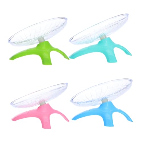 Abaodam 4 Stück Leises Laufrad Leises Spinnrad Haustierräder Haustier Trainingsrad Rennmaus Spielzeugrad Hamster Fächerförmiges Schloss Hamsterrad Abaodam 4 Stück Leises Laufrad Leises Spinnrad Haustierräder Haustier Trainingsrad Rennmaus Spielzeugrad Hamster Fächerförmiges Schloss Hamsterrad von Abaodam