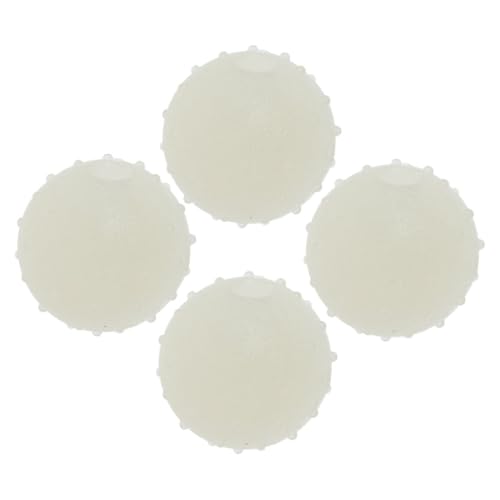 Abaodam 4 Stück Leuchtende Gummibälle für Hunde Interaktive Puppy Spielzeuge Hochwertige Kauspielzeuge für Mittelgroße Hunde Quietschbälle für Drinnen und Draußen von Abaodam