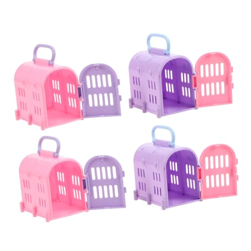 Abaodam 4 Stück Puppenhaus-Hundebox Katzen transportbox puppenhaus Haustier Miniatur-Reisekäfig für Haustiere Kleiner Hundetransporter Miniatur-Hundetransporter Plastik Abaodam 4 Stück Puppenhaus-Hundebox Katzen transportbox puppenhaus Haustier Miniatur-Reisekäfig für Haustiere Kleiner Hundetransporter Miniatur-Hundetransporter Plastik von Abaodam