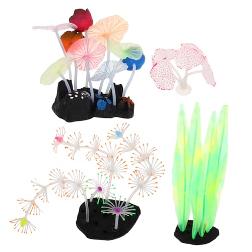 Abaodam 4 Stück Teiliges Leuchtende Künstliche Korallen Aquarien Dekoration Pflanzen für Fischbehälter Simulation Ornamente für Aquarien und Wasserpflanzen Zubehör Abaodam 4 Stück Teiliges Leuchtende Künstliche Korallen Aquarien Dekoration Pflanzen für Fischbehälter Simulation Ornamente für Aquarien und Wasserpflanzen Zubehör von Abaodam