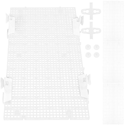 Abaodam 4 Stück Teiliges Transparente Trennwand für Aquarien Material mit Saugnäpfen Individuell Zuschneidbar für Babyfische Sichere Isolation Beeinträchtigung Wasserqualität von Abaodam