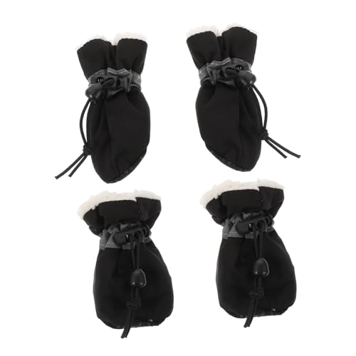 Abaodam 4 Stück Teiliges Winter Warme Haustier Schuhe Reflektierende Outdoor Hundeschuhe Pfotenschutz rutschfest Für Kleine Hunde Abaodam 4 Stück Teiliges Winter Warme Haustier Schuhe Reflektierende Outdoor Hundeschuhe Pfotenschutz rutschfest Für Kleine Hunde von Abaodam