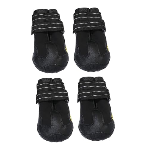 Abaodam 4 Stück Teiliges rutschfeste Hundeschuhe aus Atmungsaktivem Material und Verschleißfest Schützende Pfotenabdeckung für Kleine Hunde für Outdoor Winter Abaodam 4 Stück Teiliges rutschfeste Hundeschuhe aus Atmungsaktivem Material und Verschleißfest Schützende Pfotenabdeckung für Kleine Hunde für Outdoor Winter von Abaodam