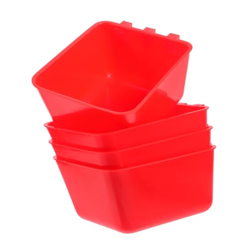 Abaodam 4 Stück Vogelkäfig -Fütterungsschale Kaninchen Wasserbecher Kiste mit Futter und Wassernapf Hähnchen-Trinkbecher Käfig Wassernapf Hühnerwasserer hühner gießbecher Sport rot Abaodam 4 Stück Vogelkäfig -Fütterungsschale Kaninchen Wasserbecher Kiste mit Futter und Wassernapf Hähnchen-Trinkbecher Käfig Wassernapf Hühnerwasserer hühner gießbecher Sport rot von Abaodam