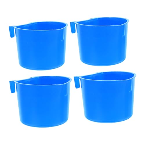 Abaodam 4 Stück Vogelkäfig -Fütterungsschale Vogelfutterbecher für Käfig Wasserspender für Kaninchen Hühnerbecher für Wasser Futterbecher für Vogelkäfige Kaninchen Wasserbecher Sport Blue von Abaodam