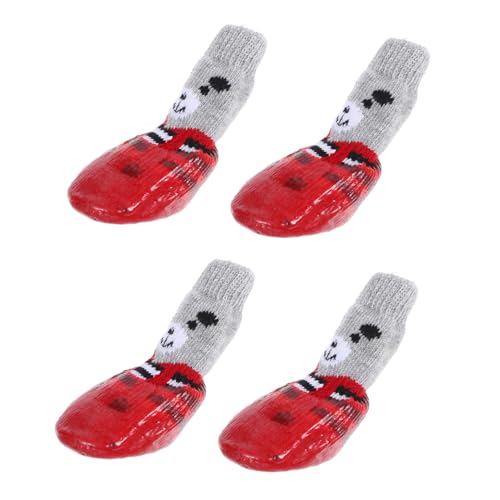 Abaodam 4 Stück wasserdichte Schuhe Und Socken Für Haustiere Hundeschuhe Für Igel Hundesocken Hunde Traktionssocken Für Ältere Hunde Pfotensocken Hundesandalen Kätzchenschuhe Abaodam 4 Stück wasserdichte Schuhe Und Socken Für Haustiere Hundeschuhe Für Igel Hundesocken Hunde Traktionssocken Für Ältere Hunde Pfotensocken Hundesandalen Kätzchenschuhe von Abaodam