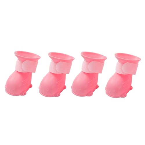 Abaodam 4 Stück wasserdichte Schuhe wasserdichte Regenstiefel für Hunde für Hunde klein hundeschuhe Dog Shoes Regenstiefel für Haustiere im Freien wasserdichte Regenschuhe Schritt Rosa Abaodam 4 Stück wasserdichte Schuhe wasserdichte Regenstiefel für Hunde für Hunde klein hundeschuhe Dog Shoes Regenstiefel für Haustiere im Freien wasserdichte Regenschuhe Schritt Rosa von Abaodam