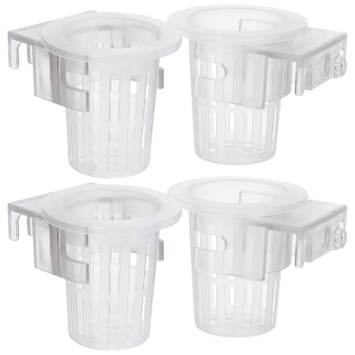 Abaodam 4Stücke Hängender Pflanzenhalter für Aquarien Wasserpflanzenanbau Langlebige Dekoration für Fischtanks für Aquarienpflanzen mit Vielen Löchern für Optimale von Abaodam