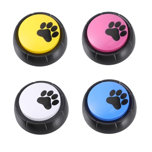 Abaodam 4Stücke Haustier Kommunikationsbuttons Aufnahmebare Tasten Für Interaktive Hundetraining Langlebig Hochwertigem Für Training Abaodam 4Stücke Haustier Kommunikationsbuttons Aufnahmebare Tasten Für Interaktive Hundetraining Langlebig Hochwertigem Für Training von Abaodam