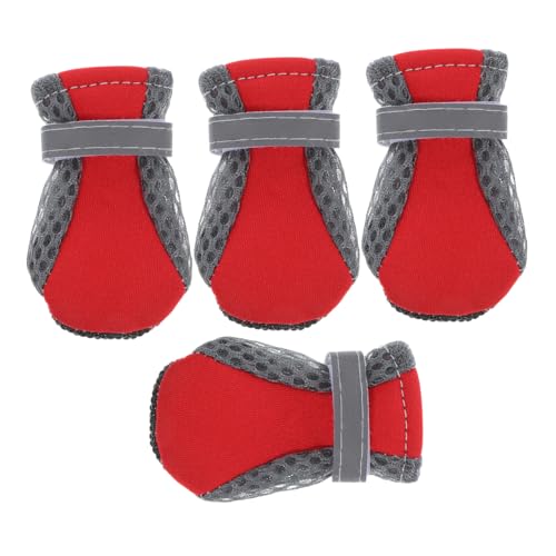 Abaodam 4Stücke Rutsch Hundeschuhe Atmungsaktive Haustierschuhe für Innenräume Schutzhandschuhe für Kleine Bequem und Anzuziehen Abaodam 4Stücke Rutsch Hundeschuhe Atmungsaktive Haustierschuhe für Innenräume Schutzhandschuhe für Kleine Bequem und Anzuziehen von Abaodam