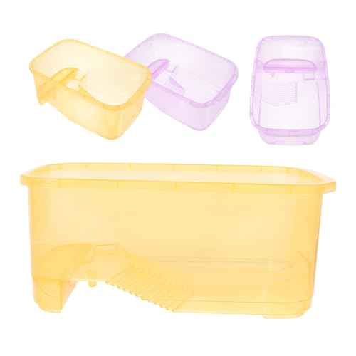 Abaodam 4Stücke Teiliges Schildkröten Aquarium Mit Multifunktionale Zuchtbox Für Schildkröten Futtertank Und Bernsteinfarben Für Haltung Und Pflege Abaodam 4Stücke Teiliges Schildkröten Aquarium Mit Multifunktionale Zuchtbox Für Schildkröten Futtertank Und Bernsteinfarben Für Haltung Und Pflege von Abaodam