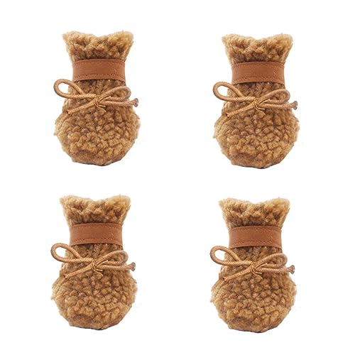 Abaodam 4Stücke Winter Hundestiefel wasserdichte Schneeschuhe für Welpen rutschfeste Pfotenschutz Schuhe für Outdoor Aktivitäten Abaodam 4Stücke Winter Hundestiefel wasserdichte Schneeschuhe für Welpen rutschfeste Pfotenschutz Schuhe für Outdoor Aktivitäten von Abaodam