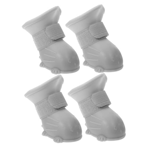 Abaodam 4Stücke wasserdichte Hundeschuhe rutschfeste Regenstiefel für Kleine Leichte Pfotenschutz Schuhe für Outdoor Aktivitäten bei Nassen Wetterbedingungen Bequem Abaodam 4Stücke wasserdichte Hundeschuhe rutschfeste Regenstiefel für Kleine Leichte Pfotenschutz Schuhe für Outdoor Aktivitäten bei Nassen Wetterbedingungen Bequem von Abaodam