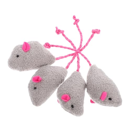 Abaodam 4pcs Interactive Plush Mouse Cat Toy Toy Realistic Teiße Spielzeugkatze Mausspielzeug Für Innenkatzen Sport Und Selbstverständlichkeit Abaodam 4pcs Interactive Plush Mouse Cat Toy Toy Realistic Teiße Spielzeugkatze Mausspielzeug Für Innenkatzen Sport Und Selbstverständlichkeit von Abaodam