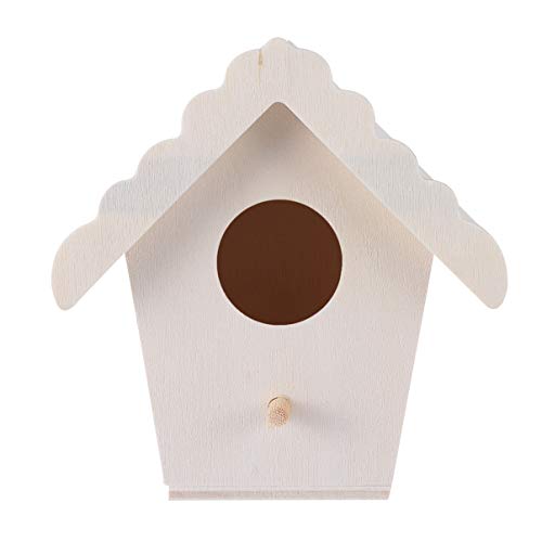 Abaodam 5 Stück DIY Holz Vogelhaus Teiliges Unvollendetes Nistkasten für Kreative Garten Dekoration für Kanarienvögel und Andere Kleine Vögel zur Individuellen Gestaltung und Bemalung Abaodam 5 Stück DIY Holz Vogelhaus Teiliges Unvollendetes Nistkasten für Kreative Garten Dekoration für Kanarienvögel und Andere Kleine Vögel zur Individuellen Gestaltung und Bemalung von Abaodam