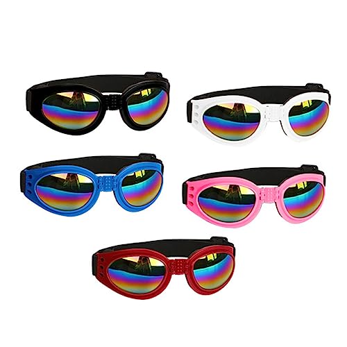 Abaodam 5 Stück Haustier-Sonnenbrille wasserdichte Haustierbrille Haustier Sonnenbrille Hund Sonnenbrille Haustier Brille Haustierbrillen Hund Linse Elastischer Riemen Abaodam 5 Stück Haustier-Sonnenbrille wasserdichte Haustierbrille Haustier Sonnenbrille Hund Sonnenbrille Haustier Brille Haustierbrillen Hund Linse Elastischer Riemen von Abaodam