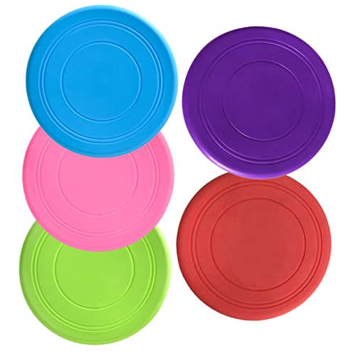 Abaodam 5 Stück Haustier- wasserbahn Dog chew Toy Ball Welpe Outdoor für draußen Hundetraining Flugscheibe Hund tägliche Zugversorgung Kieselgel von Abaodam