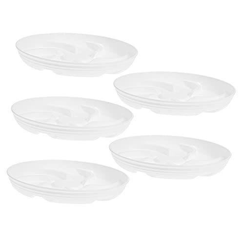 Abaodam 5 Stück Pflanzenuntersetzer Resin Atmungsaktive Tropfschalen für Blumenkübel Verbesserung Pflanzenpflege Garten und Innenbereich von Abaodam