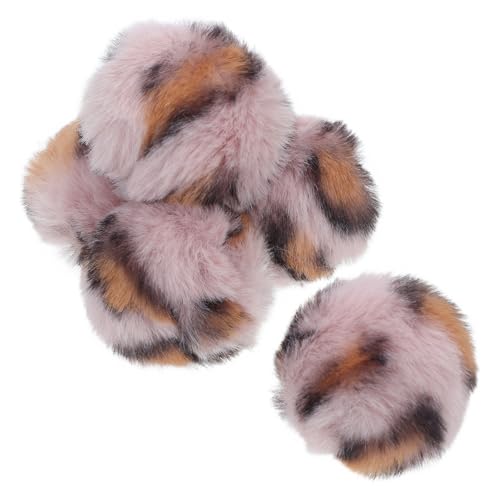 Abaodam 5 Stück Plüschballspielzeug Katzenspielzeug Katzen Pompom Bälle Interaktiver Katzenball Kätzchen Kauspielzeug Kätzchenspielzeug Katzen Fuzzy Bälle Katzen Puffball von Abaodam