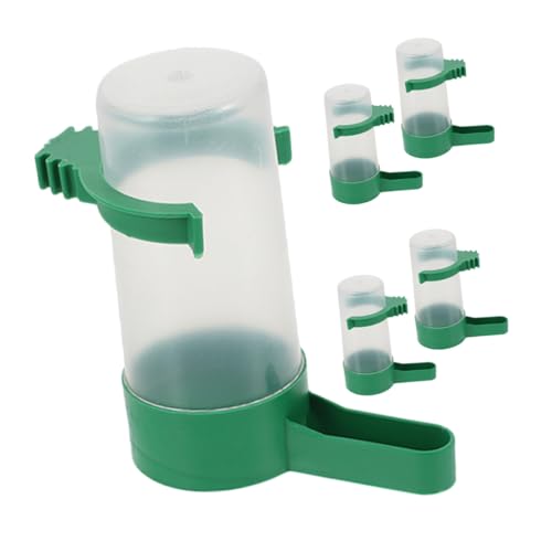 Abaodam 5 Stück Teiliges Automatisches Vogeltränke für Papageien und Kleinvögel Kippsicherer Kunststoff Wasserspender für Vogelkäfige Einfache Reinigung Langlebiges Design für Zuhause und von Abaodam
