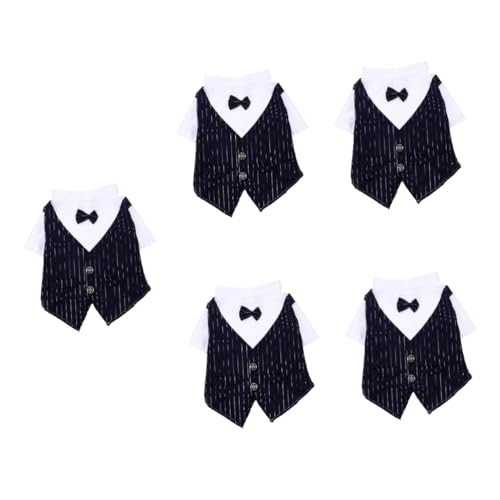 Abaodam 5 Stücke Modische Hund Anzug Hochzeit Haustier Kostüm Stilvolle Hund Party Kleid Für Katzen von Abaodam