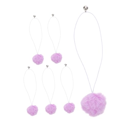 Abaodam 6 Stück Ersatzball für Kratzbäume für Katzen neckender Katzenball Hängende Katzenteaserball Katzenspielzeug mit Glocke Plüsch Katzenspielzeug Katzenbaum-Hängespielzeug Violet Abaodam 6 Stück Ersatzball für Kratzbäume für Katzen neckender Katzenball Hängende Katzenteaserball Katzenspielzeug mit Glocke Plüsch Katzenspielzeug Katzenbaum-Hängespielzeug Violet von Abaodam
