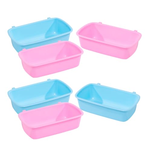 Abaodam 6 Stück Hamster Futter und Wassernäpfe Hängbare Schalen für Kleintiere Langlebiges Reinigendes Zubehör für Hamster Chinchillas und Andere Haustiere Abaodam 6 Stück Hamster Futter und Wassernäpfe Hängbare Schalen für Kleintiere Langlebiges Reinigendes Zubehör für Hamster Chinchillas und Andere Haustiere von Abaodam