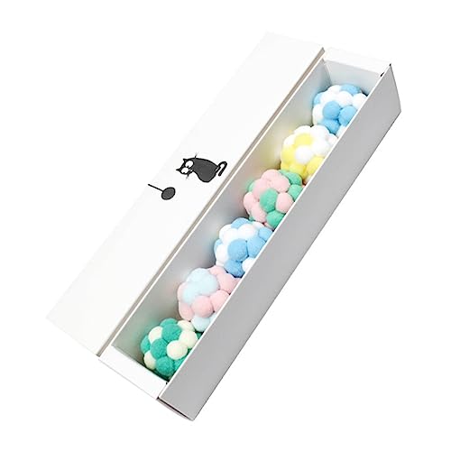 Abaodam 6 Stück Katzenspielzeugball Katzen Interaktives Ball Katze Für Kätzchen Kätzchenspielzeug Kau Katzenbälle Knister Katzen Knisterbälle Haustier Zufällige Farbe von Abaodam