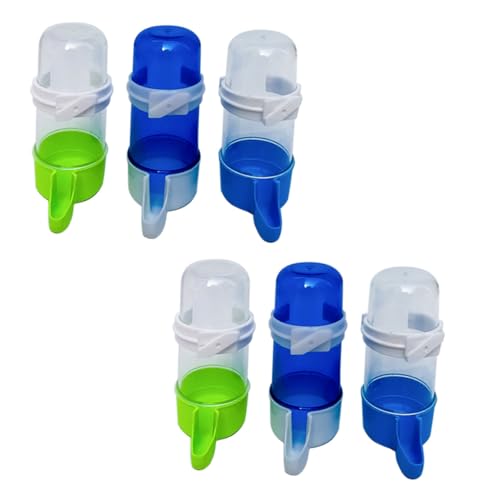 Abaodam Automatischer Trinkbrunnen für Vögel 6 Stück Wassernapf für Papageien Plastik Wasserspender für Haustiere rutschfest und Einfach zu Bedienen Abaodam Automatischer Trinkbrunnen für Vögel 6 Stück Wassernapf für Papageien Plastik Wasserspender für Haustiere rutschfest und Einfach zu Bedienen von Abaodam