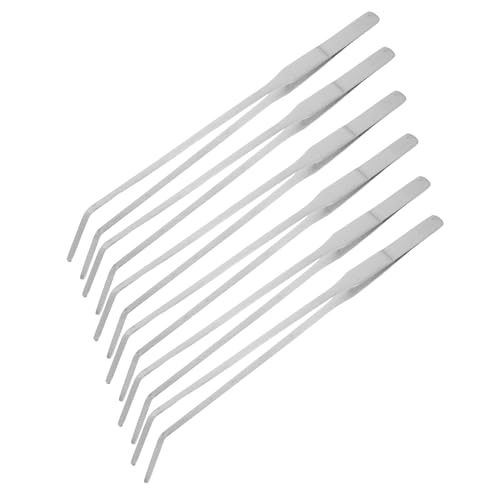 Abaodam 6 Stück Teiliges Edelstahl Aquarium Pinzetten mit Gebogenem Ende Lange Terrarien Futterzange für Reptilien Bartagamen und Schlangen Schonende Pflanzenpflege Vielseitiges Fütterungs Abaodam 6 Stück Teiliges Edelstahl Aquarium Pinzetten mit Gebogenem Ende Lange Terrarien Futterzange für Reptilien Bartagamen und Schlangen Schonende Pflanzenpflege Vielseitiges Fütterungs von Abaodam